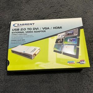 Sabrent Multi-Display‎ USB 2.0 To Dvi/VGA Or HDMI Adapter